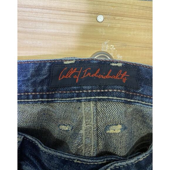 Cult Of Individuality Jeans Hagen Relaxed Sz 34x34 Japanese Selvedge Denim Blue - Picture 6 of 9